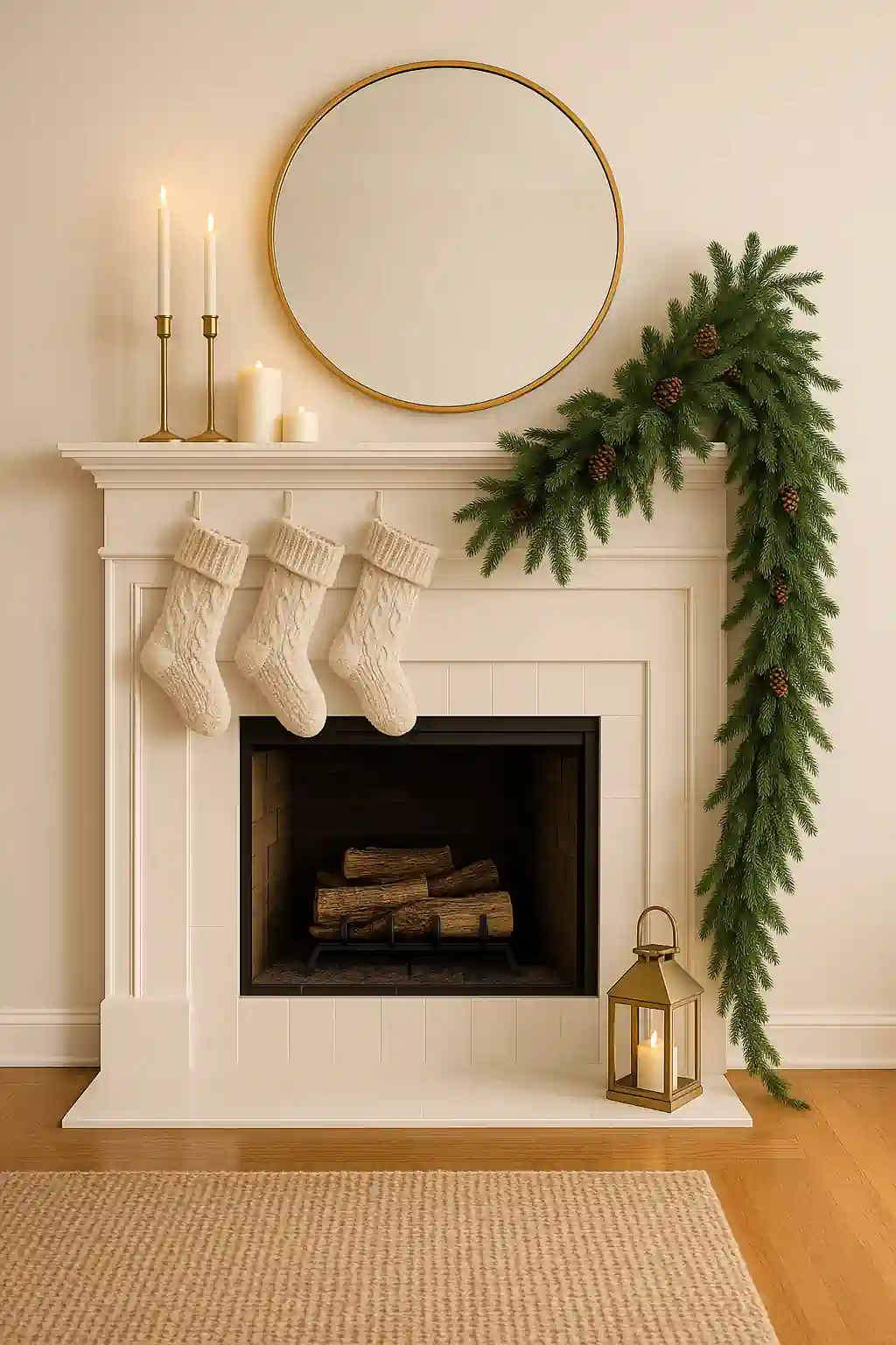 try an asymmetrical garland