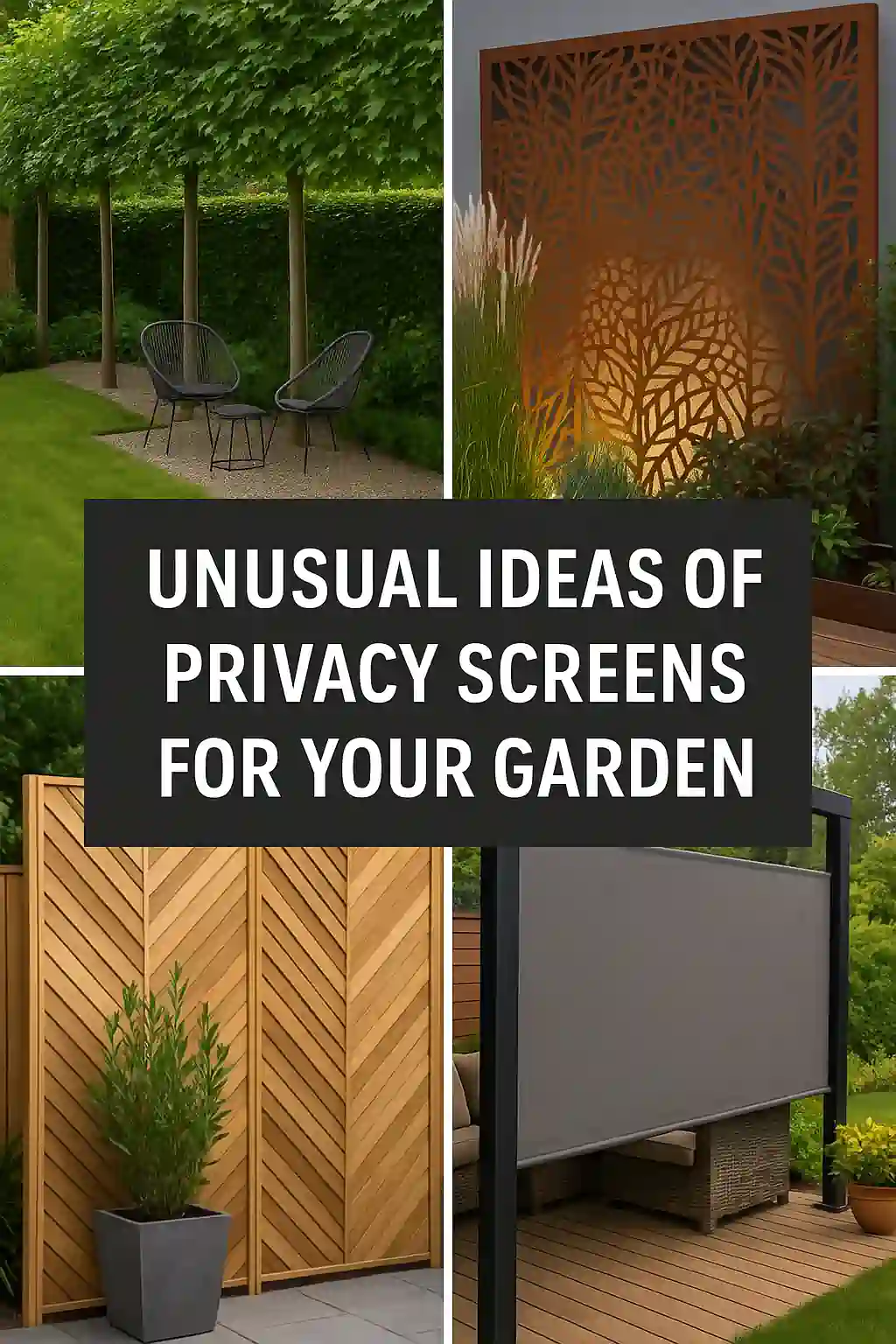 unusual ideas of privacy screens for your garden