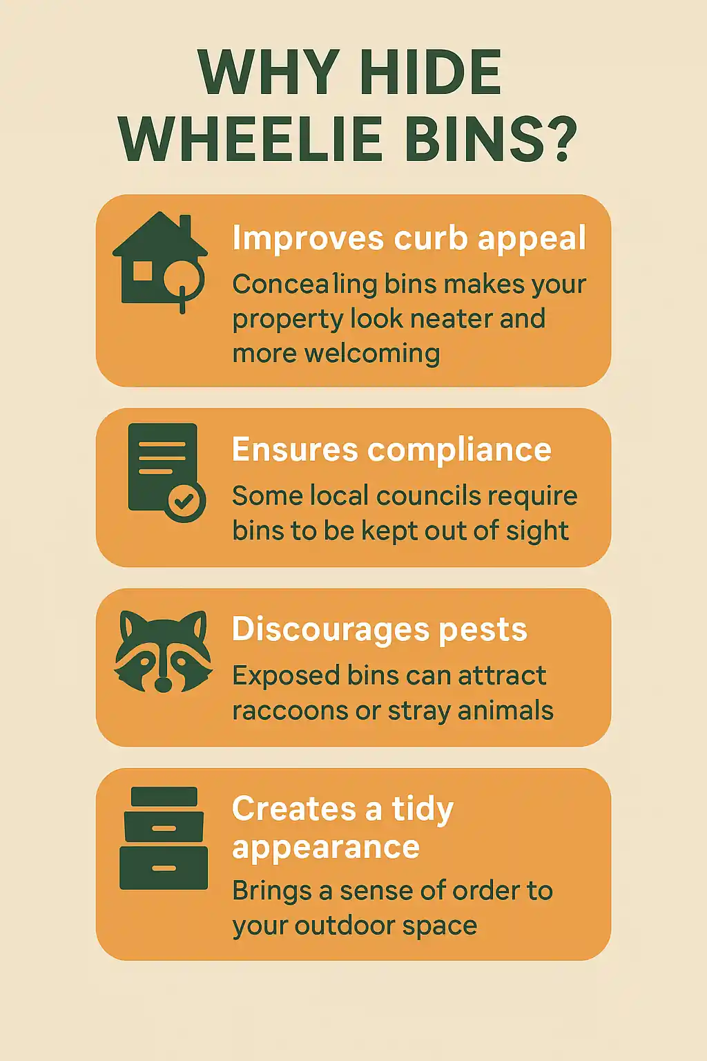 how to hide wheelie bins