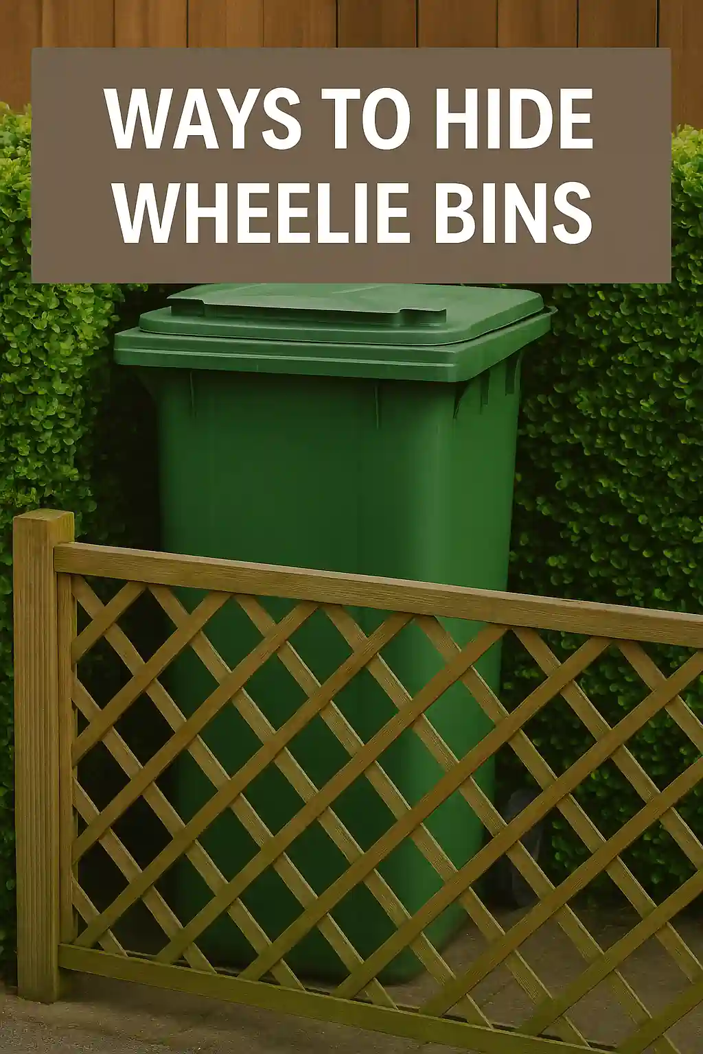 ways to hide wheelie bins