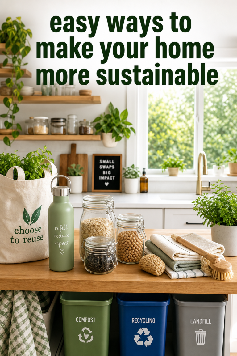 easy ways to make your home more sustainable