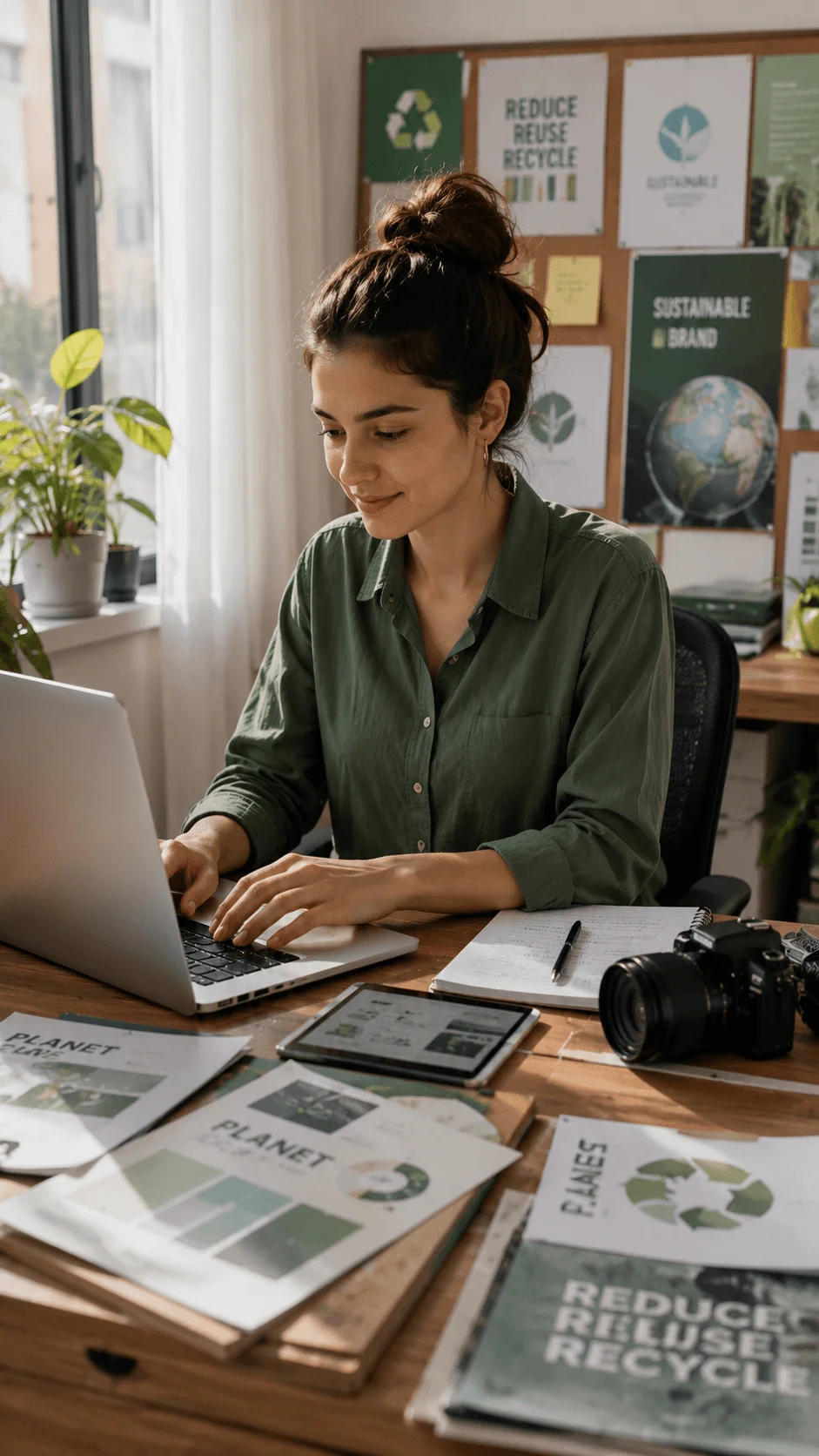 Sustainability content and green marketing service creating eco friendly branding and environmental campaigns for businesses